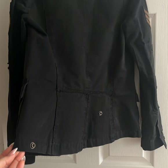 Zadig & Voltaire Virginia grunge jacket.  XS in BLACK. In EXCELLENT CONDITION! - Picture 11 of 14